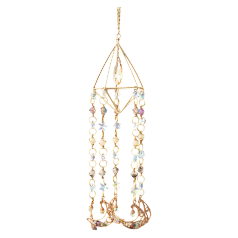 Agate Slice Crystal Suncatcher