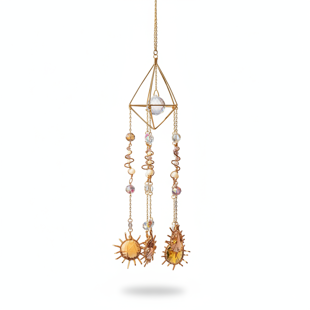 Agate Slice Crystal Suncatcher (II)