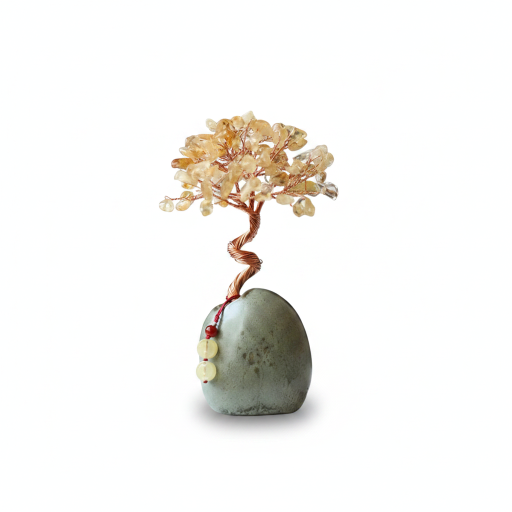 Citrine Crystal Wealth Tree, 12cm