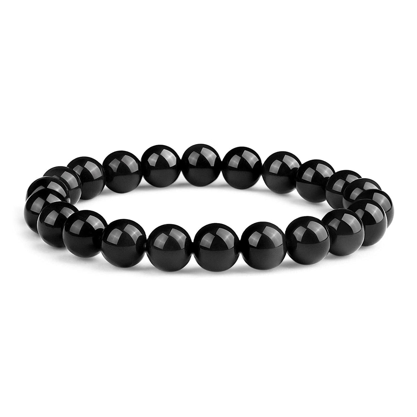 Obsidian Intention Bracelet, 12mm