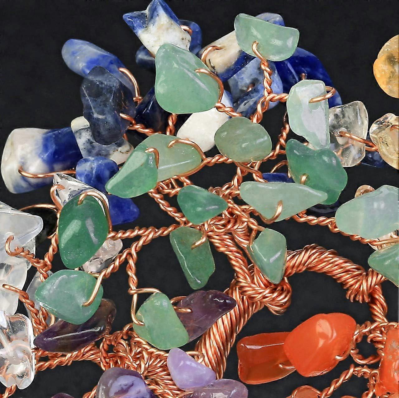 Seven Chakra Crystal Tree on Marble Base