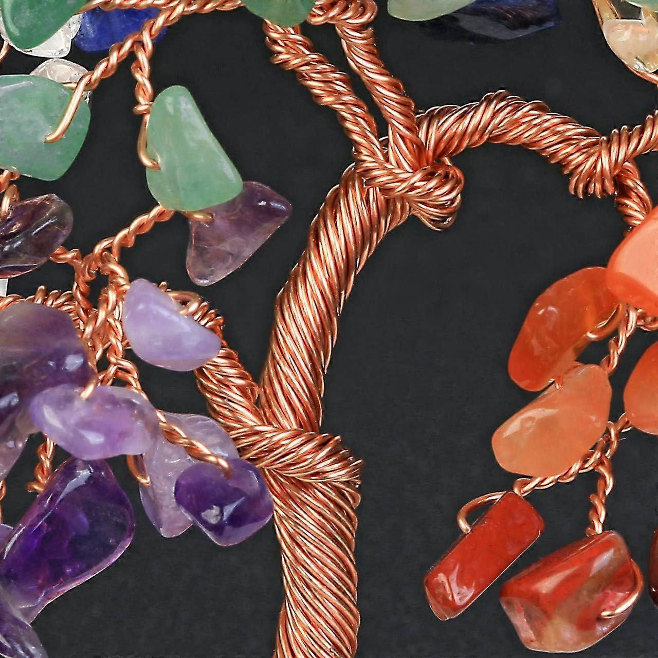 Seven Chakra Crystal Tree on Marble Base