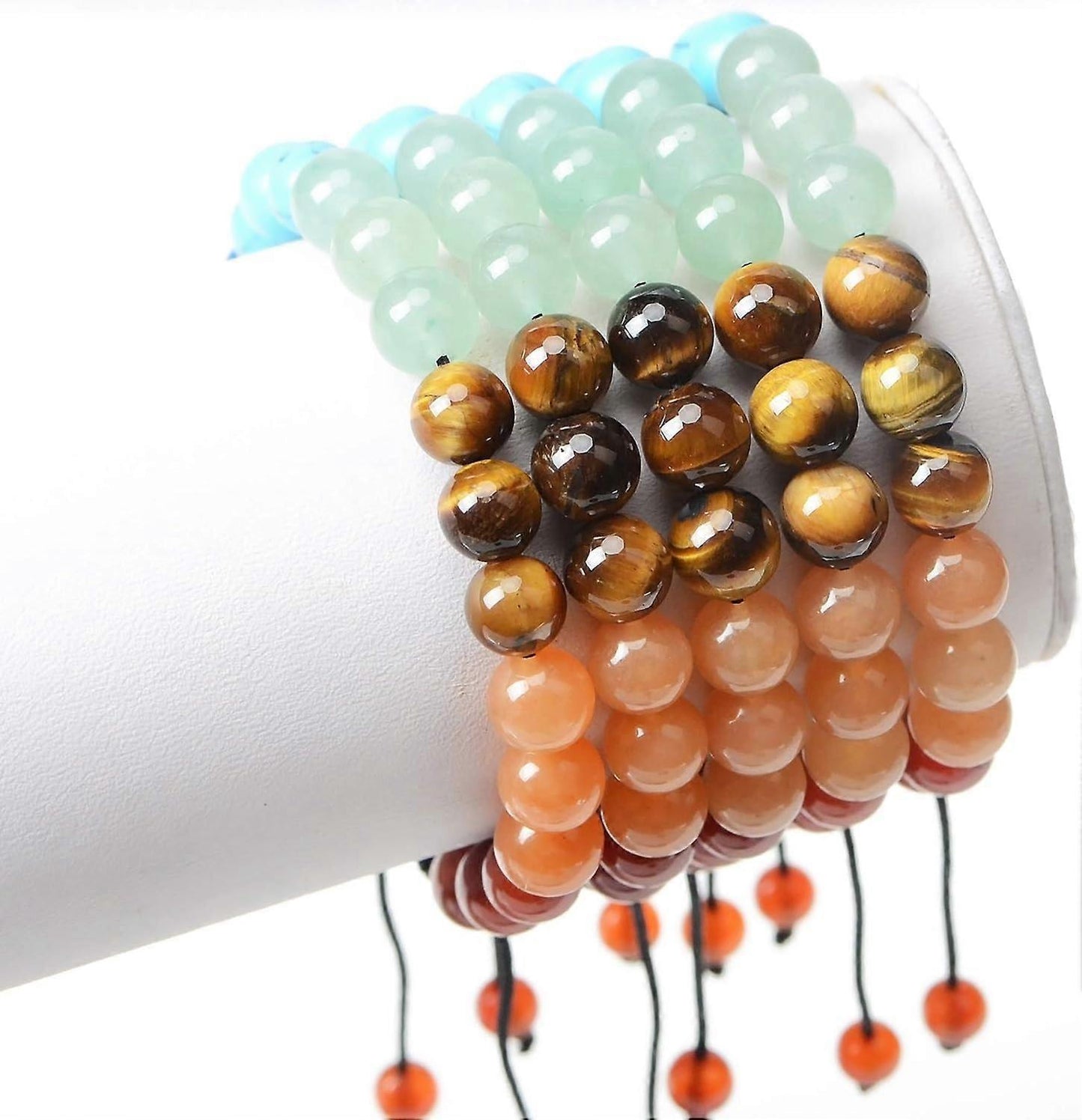 7 Chakra Intention Bracelet, 8mm (III)
