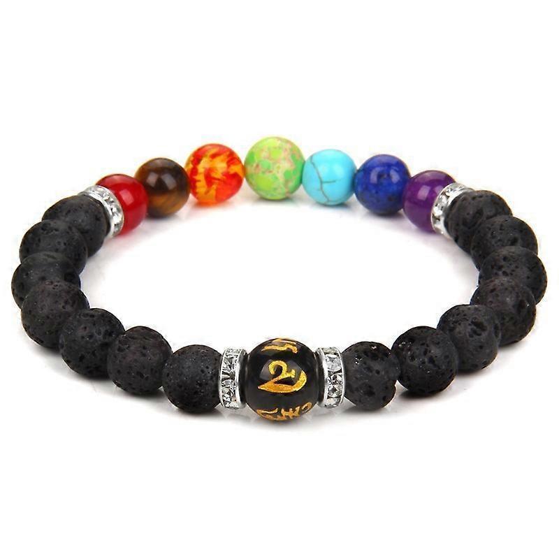 7 Chakra Intention Bracelet, 8mm (IV)