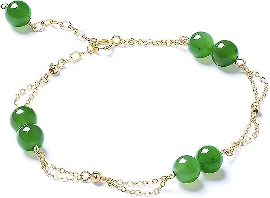 Jasper & Clear Quartz Intention Bracelet, Green