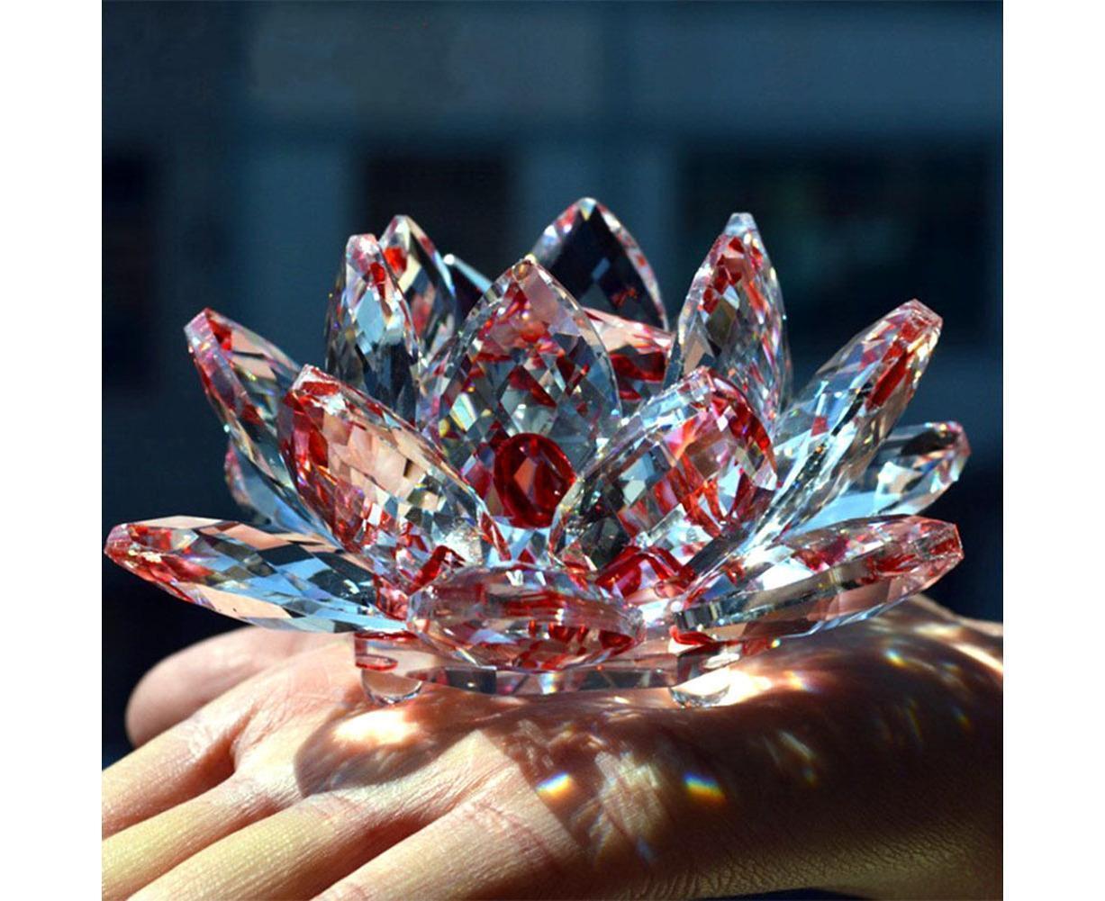 Crystal Lotus Flower Figurine