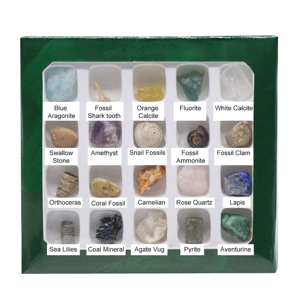 20 Piece Mini Crystal and Gemstone Specimen Set