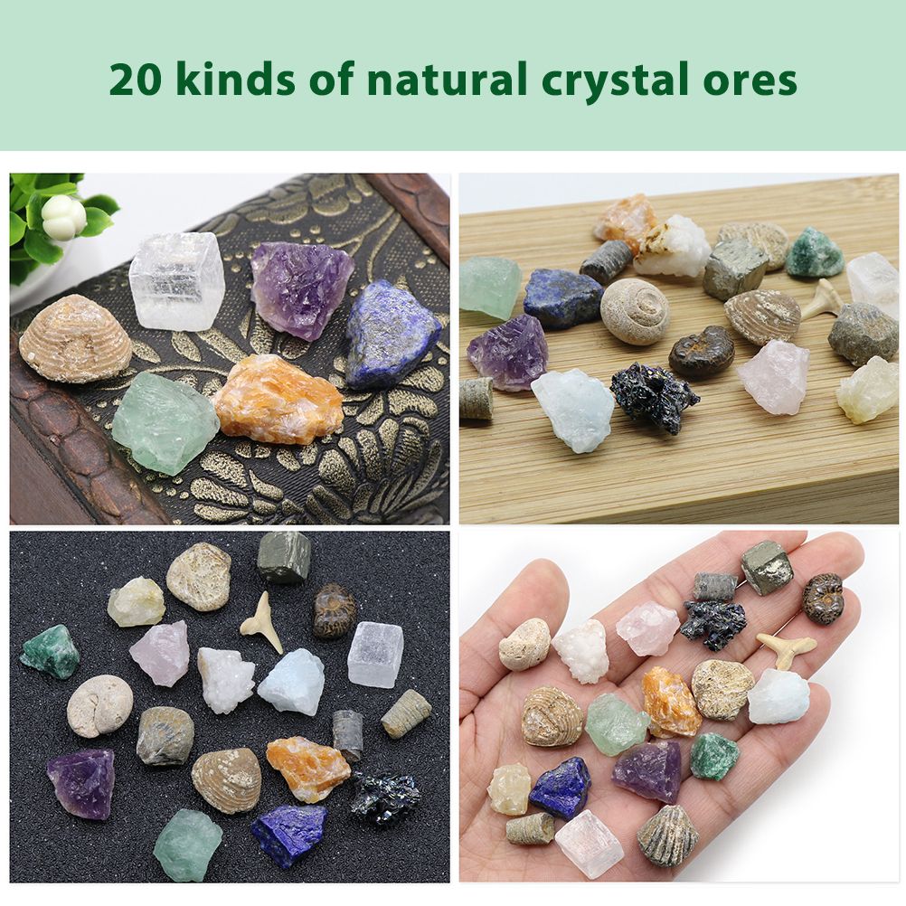 20 Piece Mini Crystal and Gemstone Specimen Set