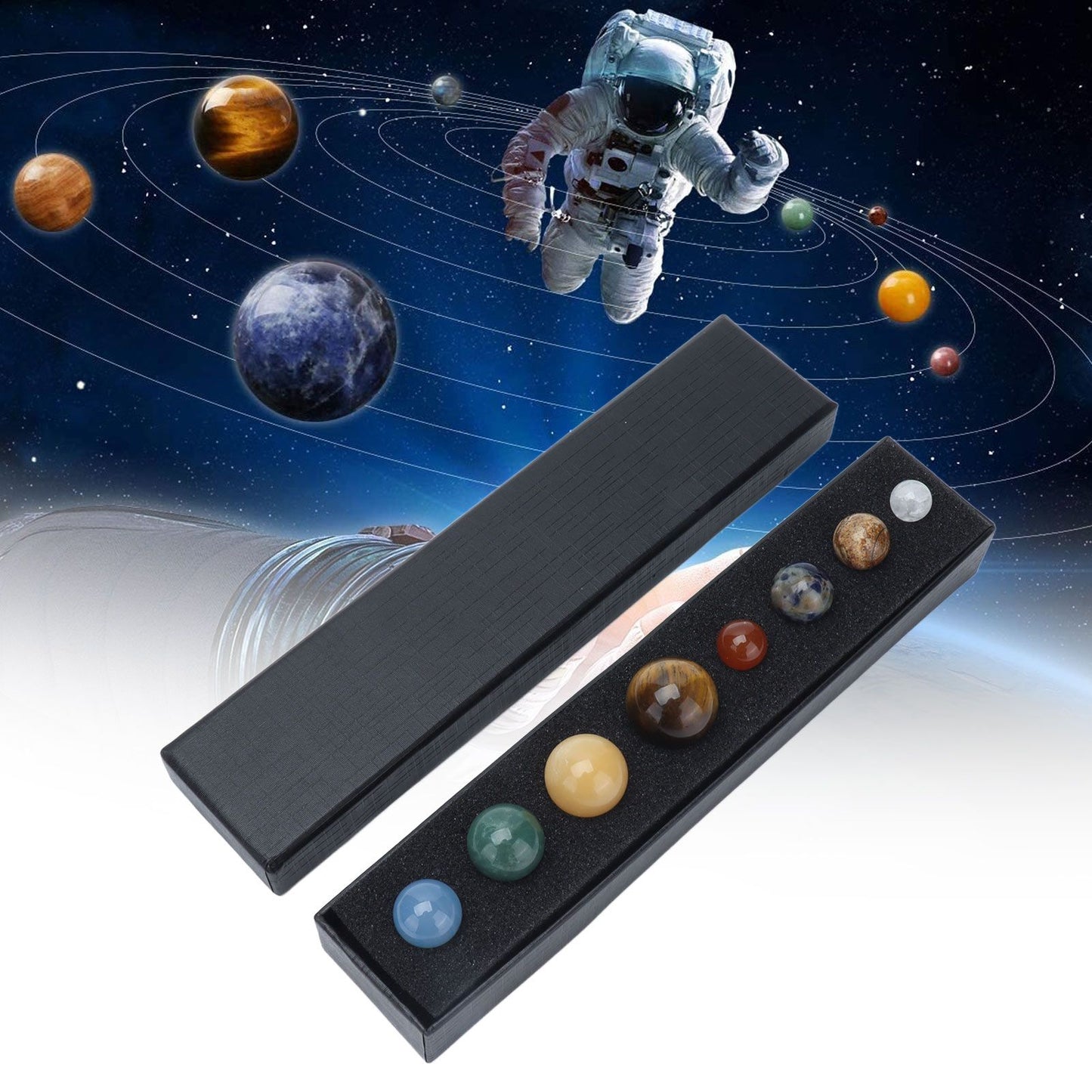 8 Planets Crystal Sphere Set