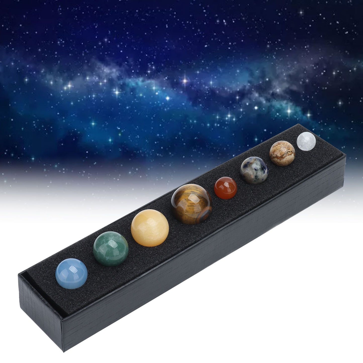 8 Planets Crystal Sphere Set