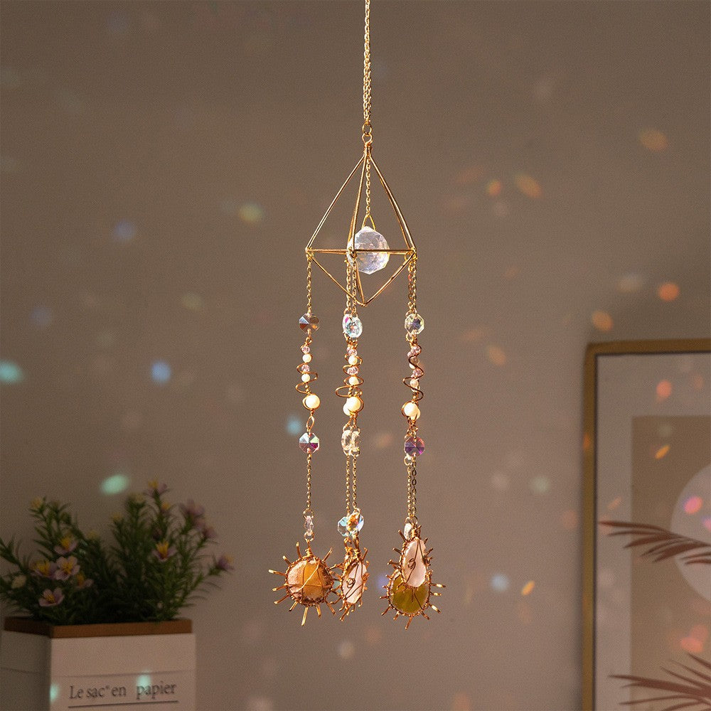 Agate Slice Crystal Suncatcher (II)