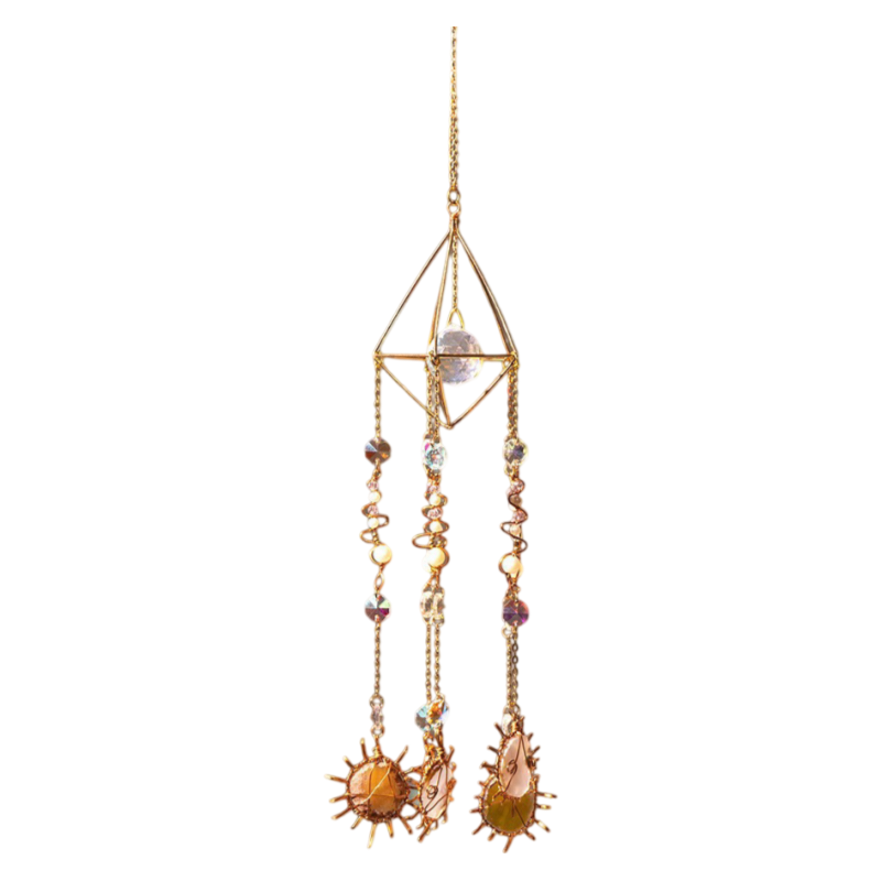 Agate Slice Crystal Suncatcher (II)