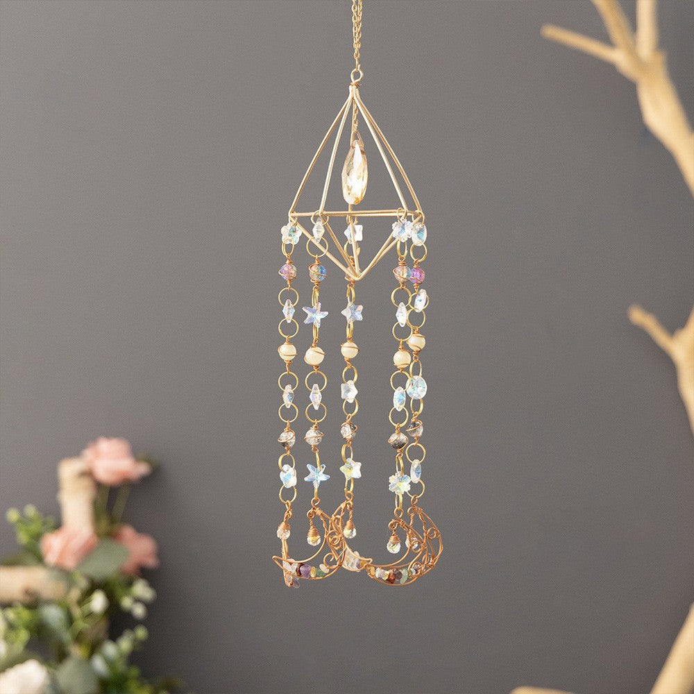 Agate Slice Crystal Suncatcher