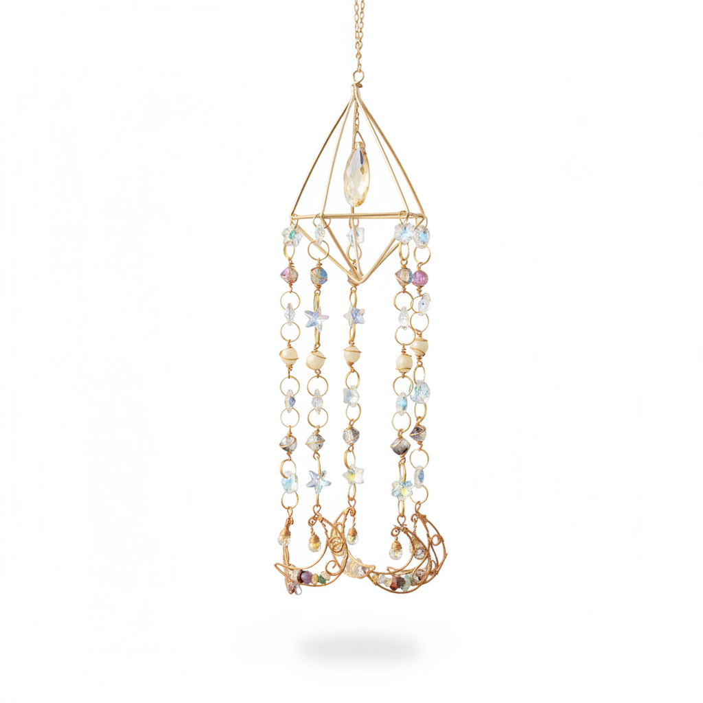 Agate Slice Crystal Suncatcher